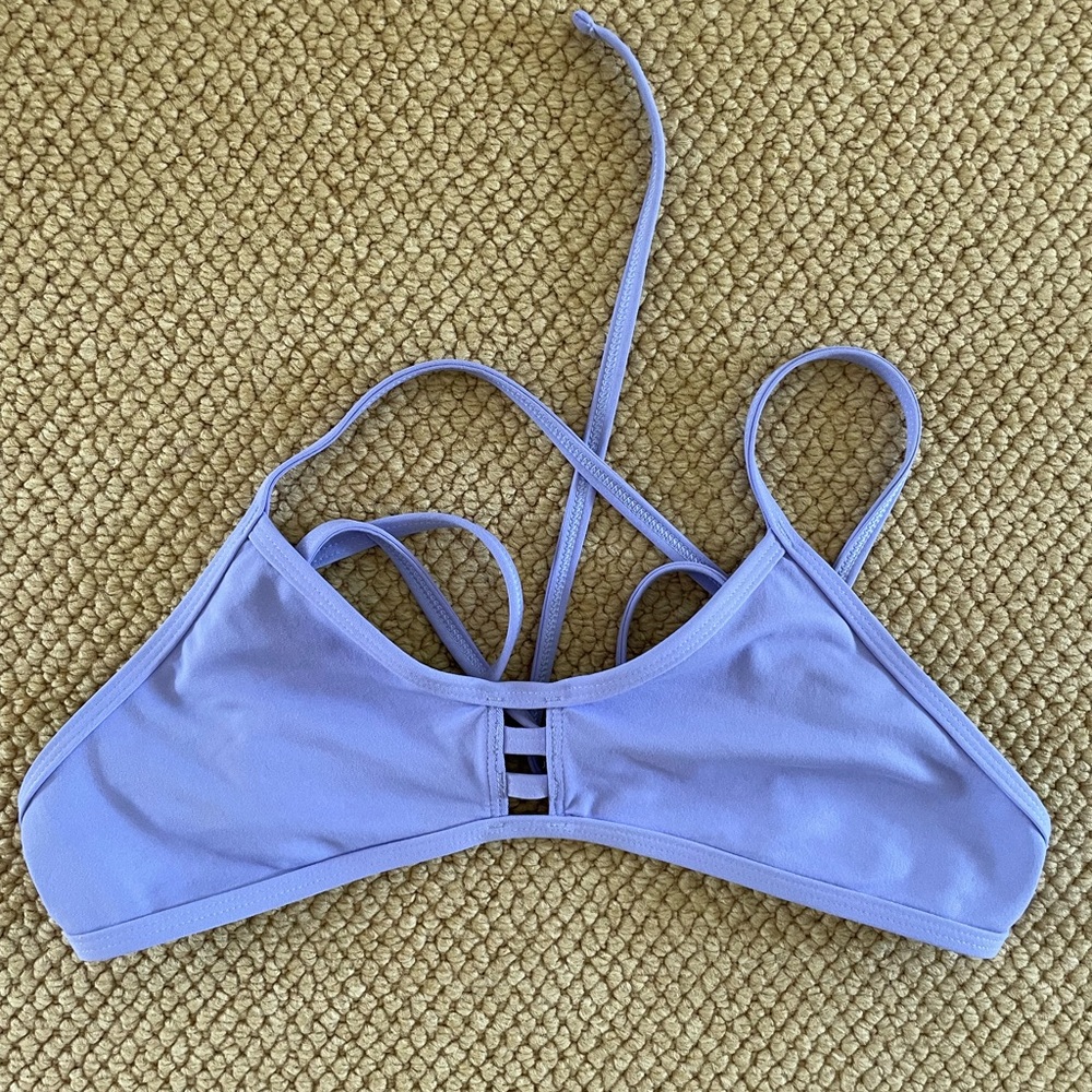 jolyn purple bikini swim top
